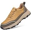 Anti-slip Outdoor Hiking Shoes for Men Autumn Winter New Designer Platform Work Shoes Male Fashion Casual Leather Sneakers Man