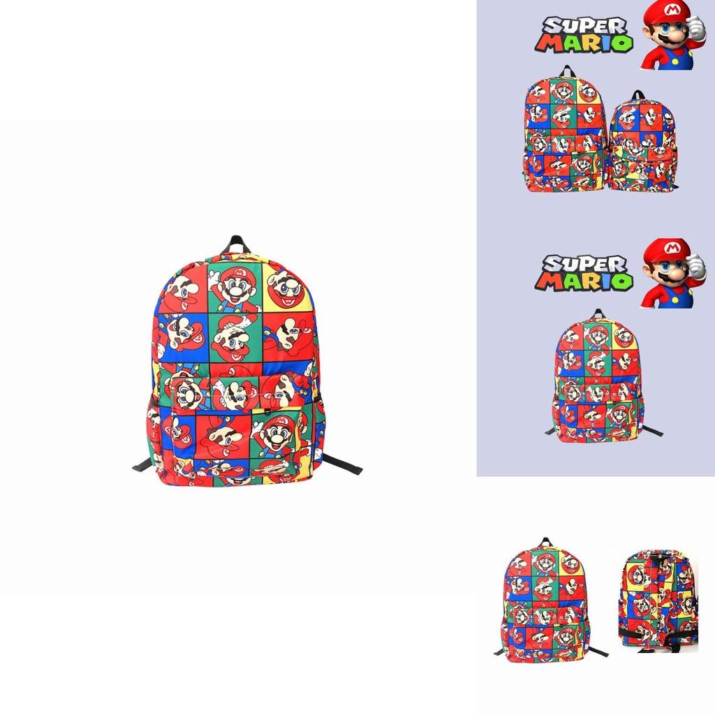 Zaino Super Mario Bros per Bambini, Borsa Scolastica, Regalo di Natale, Spallacci Regolabili!