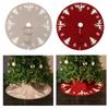 Reusable Acrylic Christmas Tree Skirt Large Shaggy Round Rug Cover for Home Festival Ornament Indoor Outdoor Decor