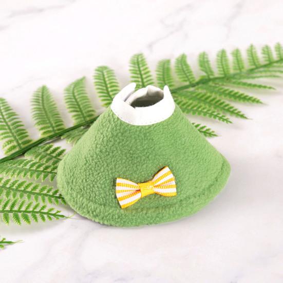 Birds Cone Collar Parrots Anti-bite Elizabethan Collar with Bow Feather Plucking Prevention Wound Healing Safety Protective Recovery Cone for