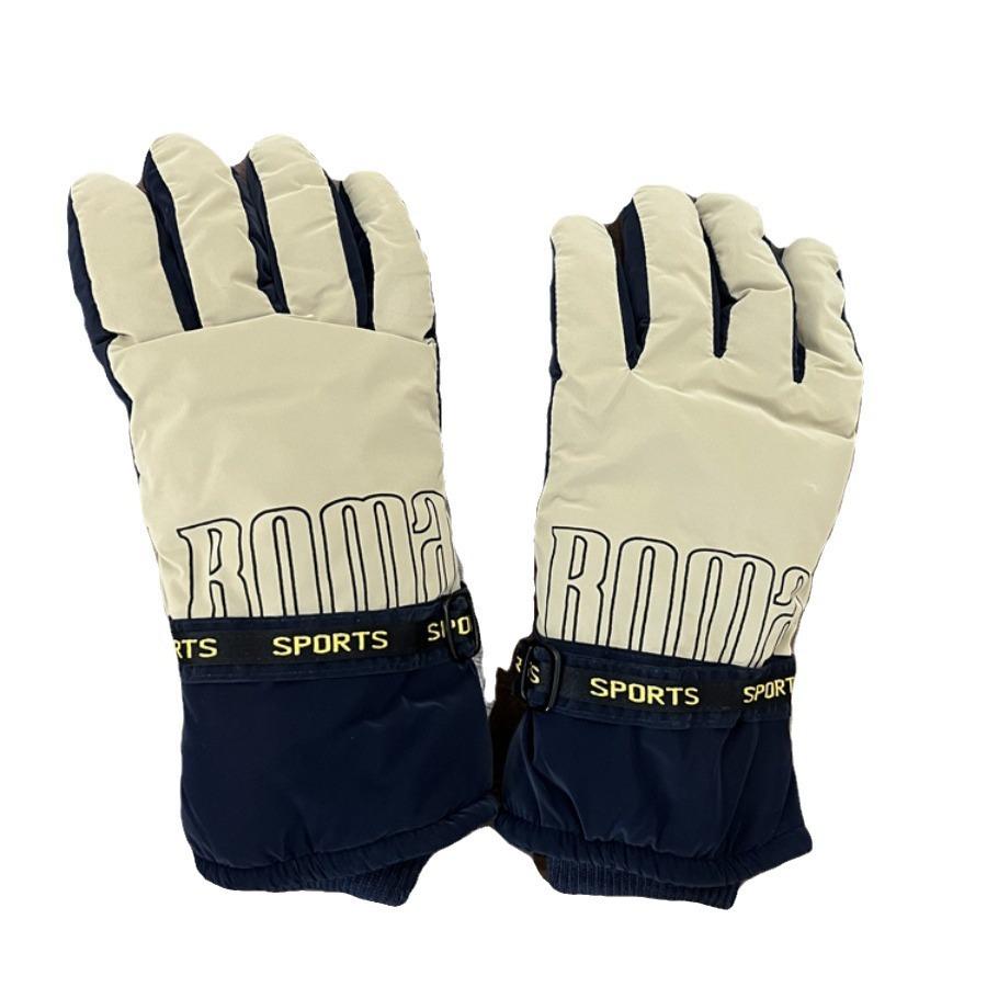Outdoor Ski Gloves for Women In Winter Plus Velvet Warm Riding Electric Bike To Protect Against Cold and Wind Proof Touch Screen Couple
