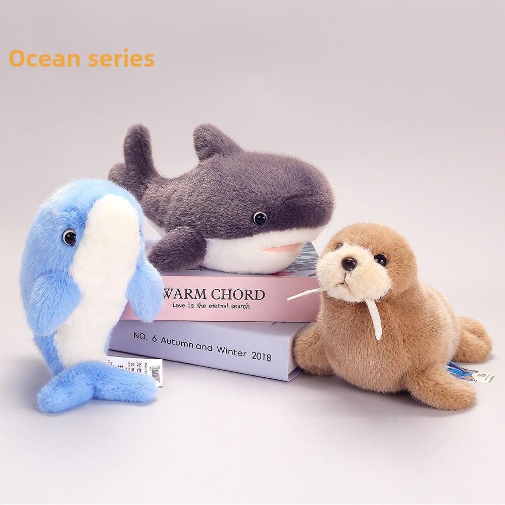 Ocean Animal Plush Toy Sea Lion Collectible Desk Decor For Kids And Adults