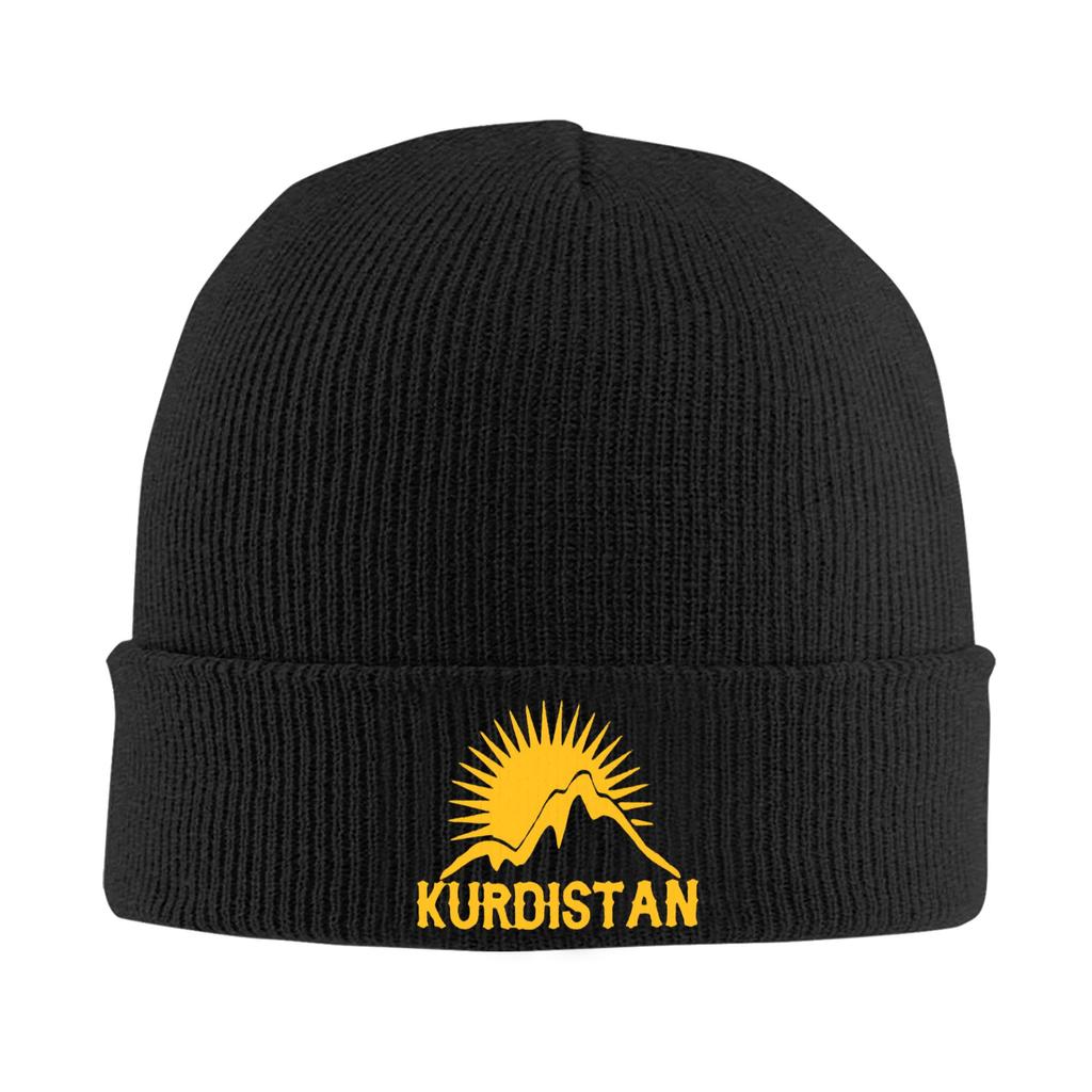 Kurdistan Map Flag Skullies Beanies Caps Cool Winter Warm Women Unisex Knitting Hat Unisex Adult  Bonnet Hat