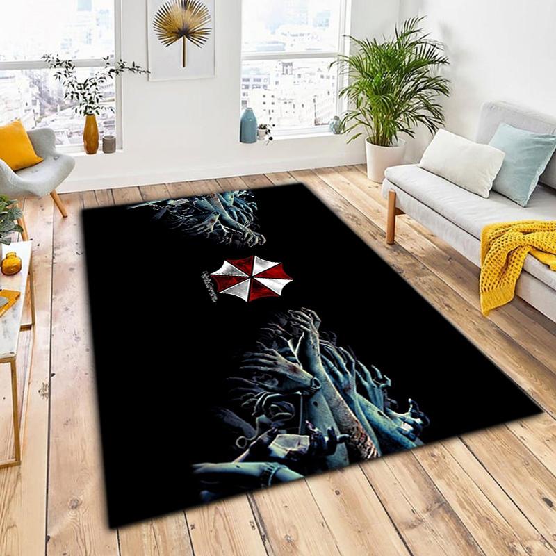 Sci-Fi game Resident Evil, Umbrella Corporation, soft carpet, home living room, office chair pad, door mat, door mat carpet U6