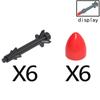 MOC Compatible Military Character Building Blocks Accessories Missile Models Fighter Jet Assembly Children's Toy Mini Brick Gift