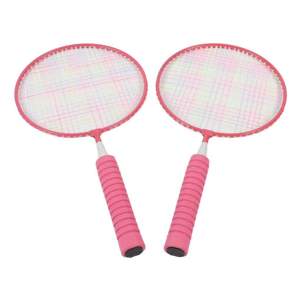 Kinder Badminton Set Leichter Kinder Badmintonschläger mit 3 Federbällen Tragetasche Griffband für 3 bis 12 Jahre