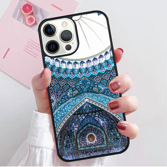 Islam Muslim Mosque Coque Shell For iPhone 17 Air 15 16e 14 13 12 Pro Max 11 Pro Max Plus Phone Case Cover