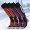 Comfortable Breathable Winter Sports Socks with Thick Looped Padding Knee High 100% Cotton Ski Socks for Long Warm Performance