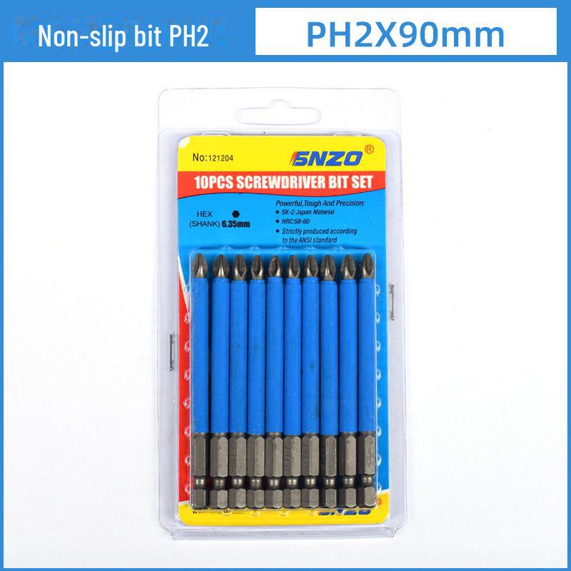 PH2 Non-Slip Crosshead Screwdriver Bit for Electric and Manual Use