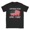 T-shirt Opération Fureur Épique pour Unisexe Coton Pur Nouveauté T-shirts Col Rond T-shirts Manches Courtes Vêtements Uniques