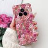 For Realme 14 Pro 14Pro+ Elegant Floral Cat Printed Phone Case For Realme 14 Pro Plus 14Pro 5G Soft Silicone TPU Cases