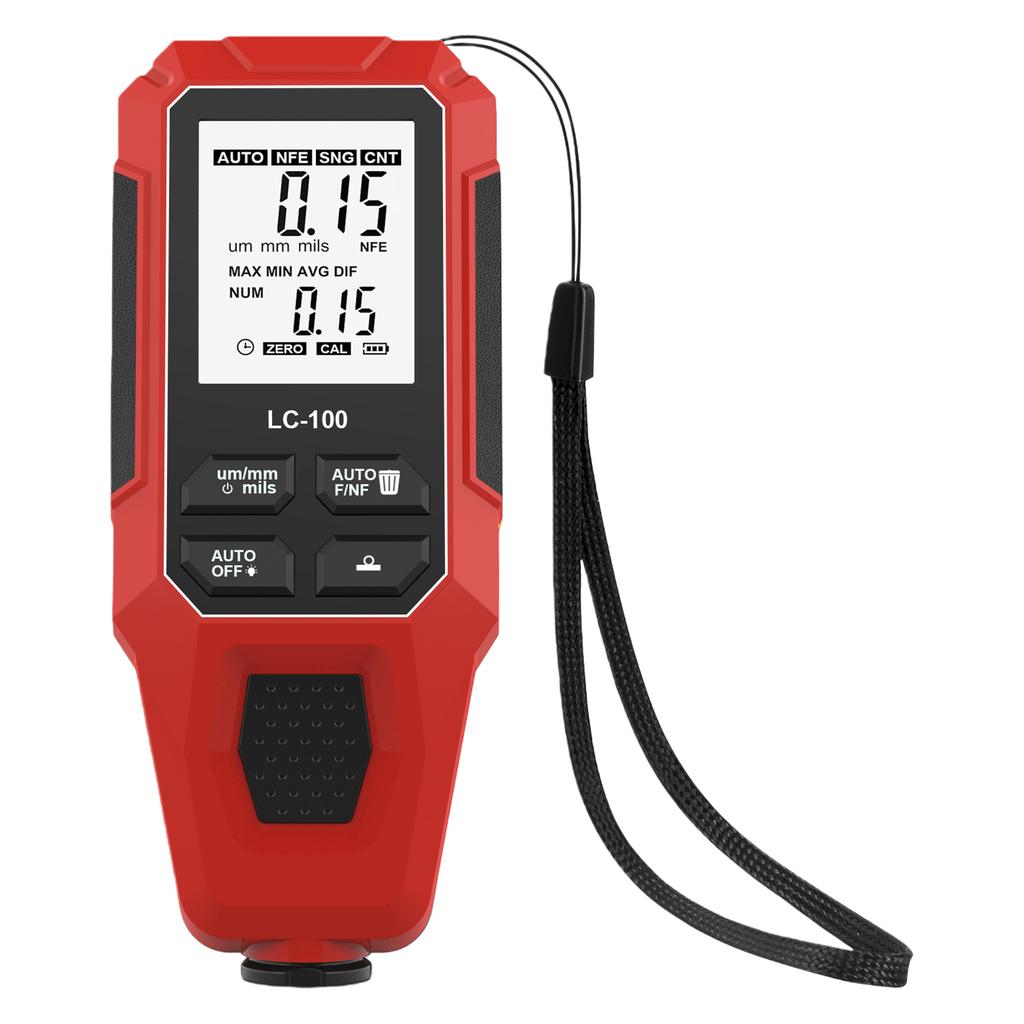 Paint Thickness Gauge Fe/NFe 0-2000um Measuring Range Car Coating Thickness Meter for Used Automotive Buyers and Detailers