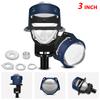 T03 3,0 Zoll LED-Projektorlinse 6000K LED-Scheinwerferlampen H4 H7 9005/9006 IP68 Wasserdicht Abblendlicht Fernlicht mit Farb-Cut-off-Linie