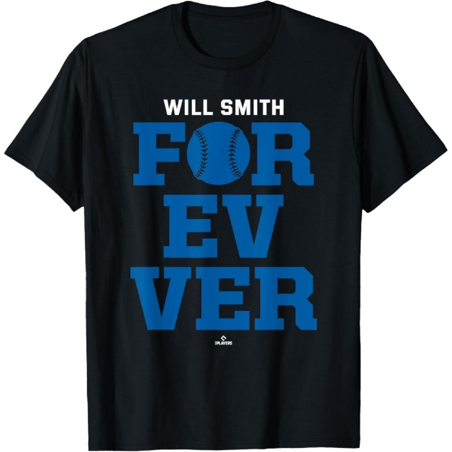 Forever Baseball Will Smith Los Angeles Baseball MLBPA T-Shirt1 XXXXXL чёрный