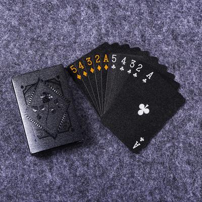 Farbe Schwarz Gold Spielkarte Kartenspiel Kartengruppe Wasserdicht Poker Farbe Magie Dmagic Paket Brettspiel Sammlung Unterhaltung