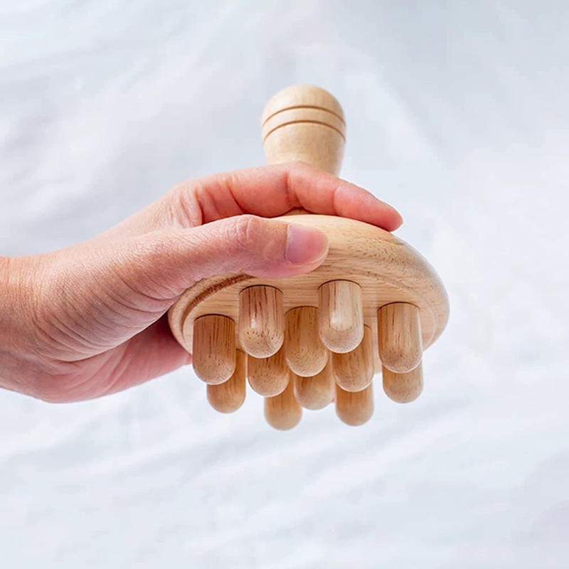 1Pcs Wooden Mushroom Massager Body Wood Therapy Massage Tool, Anti Cellulite,MaderoterapiaLymphatic Drainage,Muscle Pain Relief