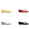 Hair~ Heel Height 6cm~ First Toe Outer Wear Thin Slope Heel Cool Slippers
