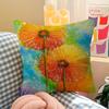 Abstract Dandelion Decorative Room Aesthetics Pillow Case Home Decor Bedroom Sofa Bed Couch Pillow Cover 45x45