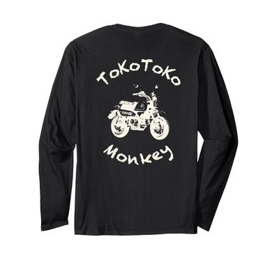 Tocotoco Monkey Back Print Long Sleeve T-shirt