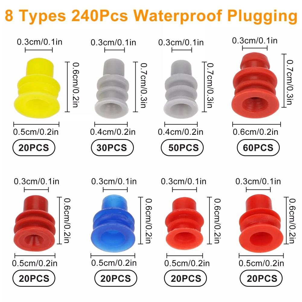 Automotive Electrical Connector Terminal Removal Tool Wire Seals Kit