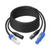 High Current Power Con XLR Cable Combination Cable for Stage Lights Delivering Both Electricity and Data