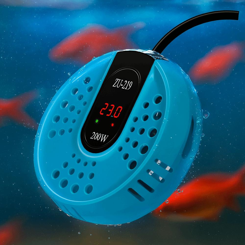17-34°C Aquarium Schildkrötenheizer LCD-Anzeige Einstellbarer Mini-Aquarienheizer Automatischer Temperaturregler