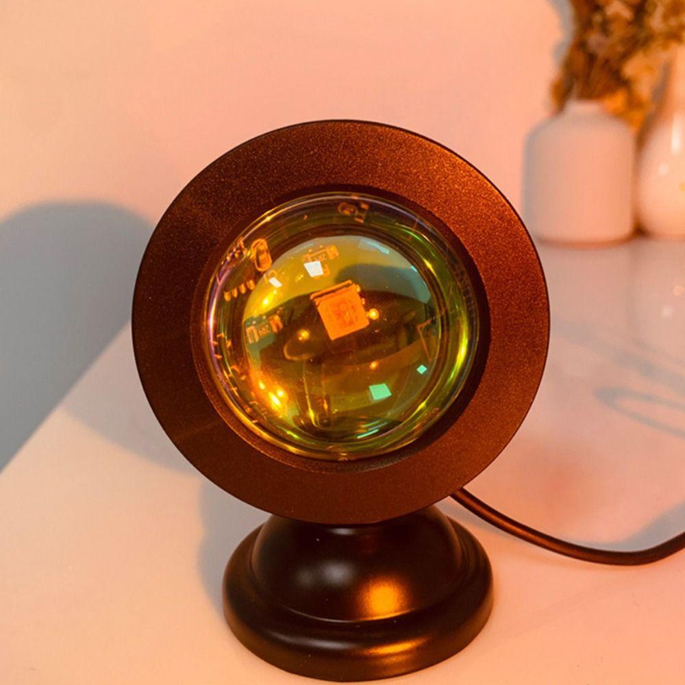 USB Night Light Led Ambient Lighting Portable Sunset Projector Lamp  Home Decoration