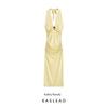 Kaslead New Women Clothes Western Style Fashion Hanging Neck Sleeveless Temperament Dress 1026148