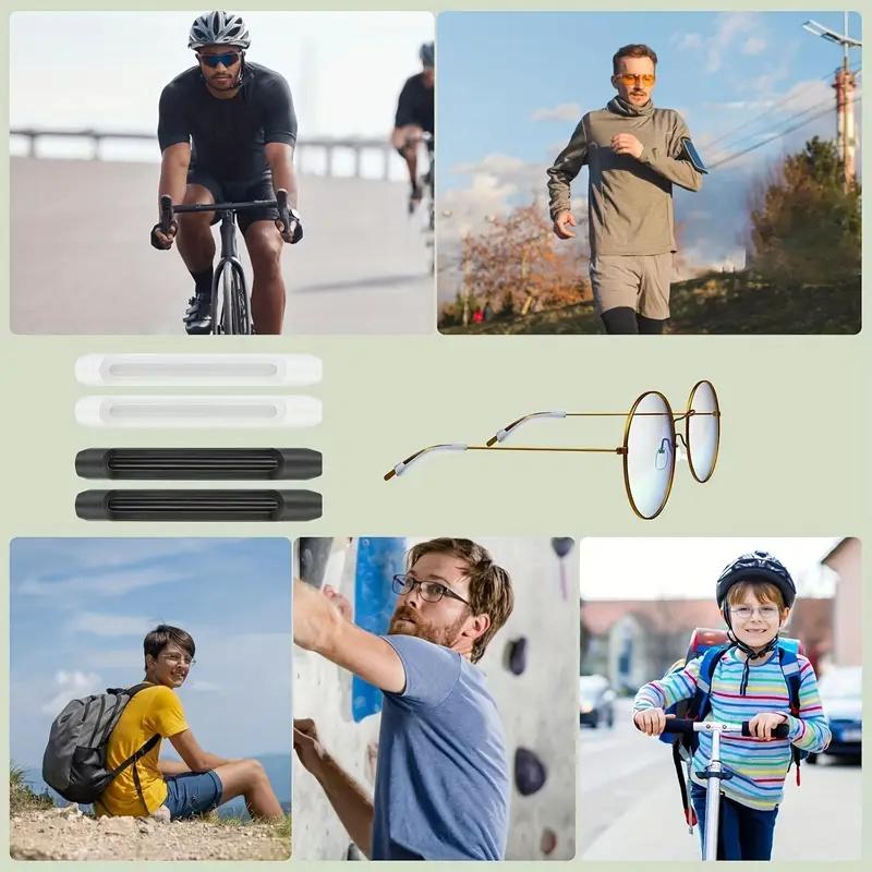10-20pc Anti-slip Glasses Sleeve Silicone Temple Tips Eyeglass Retainer Eye Frame Leg Drag Fixed Ear Hook Bracket Glasses Access