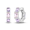 2025 New 925 Sterling copper Hoop Earrings Flowers Zircon Drop Earrings Stud For Woman Fine Birthday Wedding Party Zircon Gifts