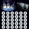LED Coasters, Pack of 30 Luminous Coasters for Drinks, LED Coaster Lights for Bottle Labels
