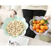 Plum Blossom Shape Fruit Plastic Plate Bowl Candy Melon Snack Nut Box Living Room Home Decoration