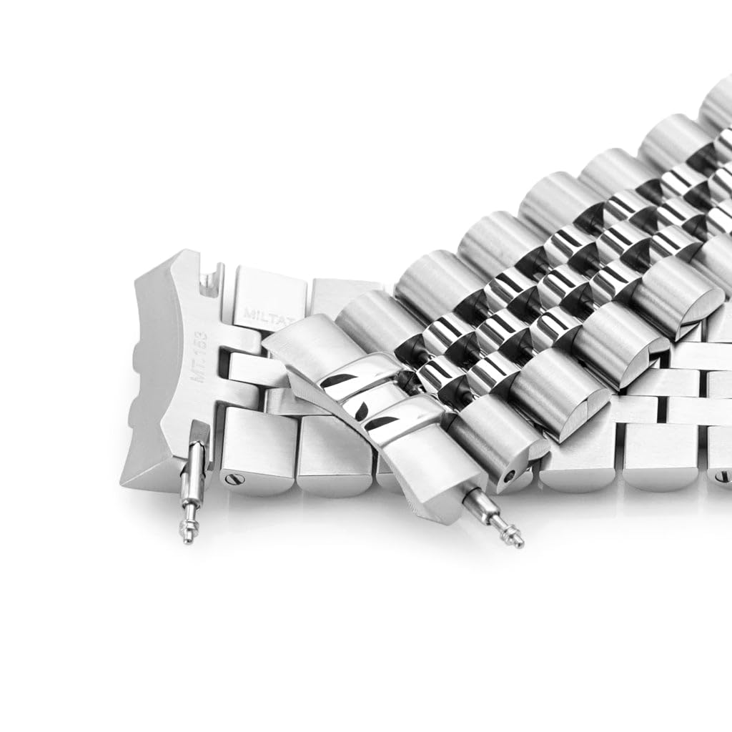 20mm Metal Watch Band Stainless Steel Jubilee 2 Bracelet for Seiko Prospex Speedtimer Solar Chronograph V-Clasp