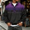 Men's Casual Flannel 1/4 Zip Long Sleeve Sweatshirt for Everyday Wear