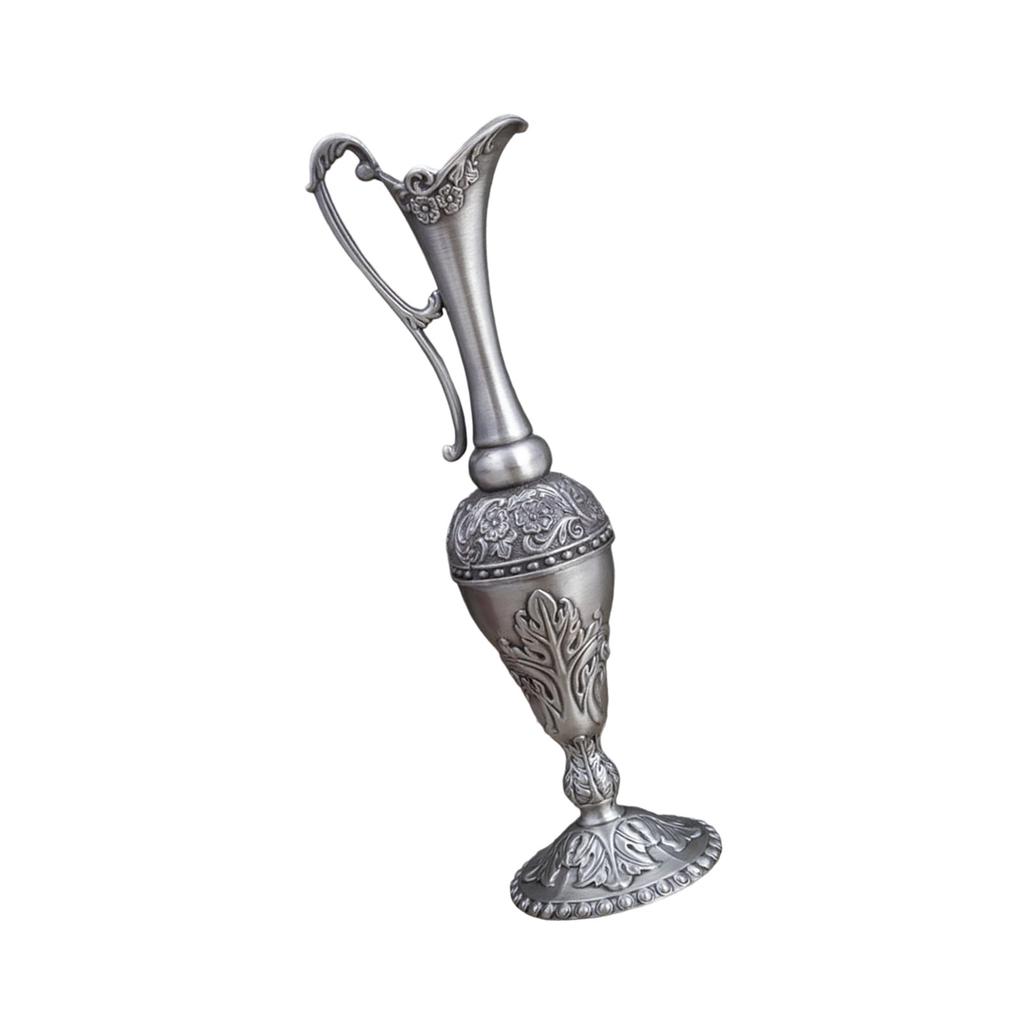 Minimalists Metal Vases European Vintage Embossed Flower Container For Florals Arrangements Centerpieces Decoration
