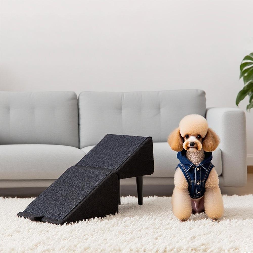 Składane Split Schodki dla Psa Pufka Schodki dla Zwierząt Drabinka Antypoślizgowe Do Wspinania Łóżko Sofa Wielofunkcyjny Bawełniany Len Stołek Stopień dla Psa