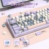 ATTACK SHARK X75 Gaming Mechanical Gasketed Electrophoretic MX Custom Lubricated Crystalline PBT 5000mAh Windows Compatibility Twilight Purple
