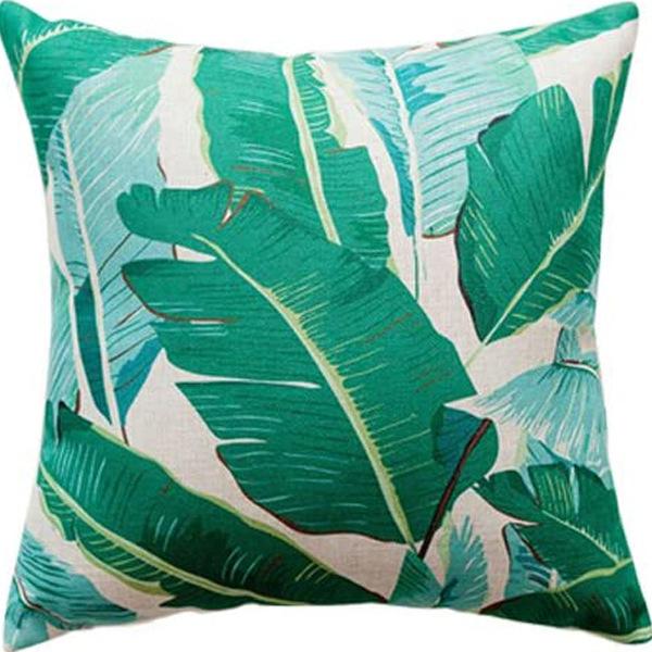 Plant and Flower Pillowcase American Pastoral Linen Pillowcase Cushion Cover Home Sofa Car