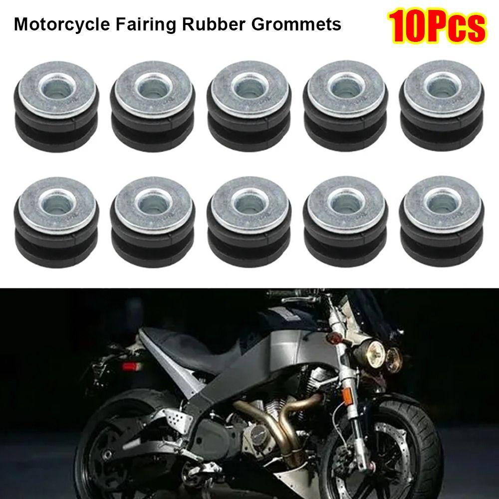 10Pcs/Set Shock Absorption Rubber Grommets  for Honda for Suzuki for Kawasaki Fairing