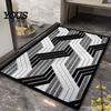 Anti-pilling Floor Mat Jacquard Entrance Door Mat, Quick-Dry Water Absorbent Machine Washable Non-Slip Doormat for Bathroom Kitchen Quick-drying