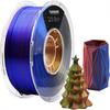 YUANEANG PLA 3D Printer Filament Satin Matte Tri-Colour 1.75 Mm 1 Kg Spool (2.2 Lbs) Blue Red Gold Printing Temperature None