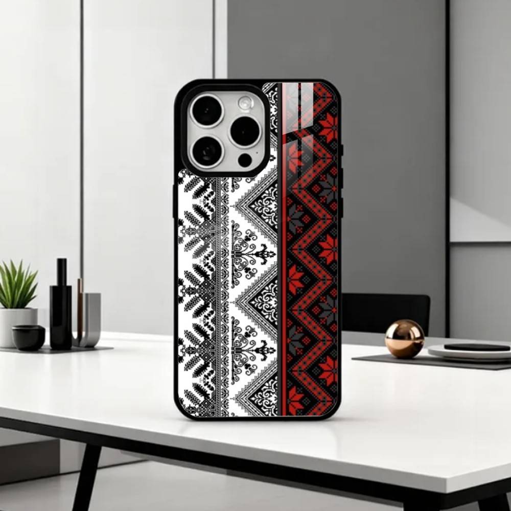 P-Palestine Hattah K-Keffiyeh Pattern Phone Case For iPhone17,16,15,14,13,12,11,Pro Max Magnetic For Magsafe Wireless Charging