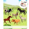 6PCS Detailed Farm Animal Figures Children Safe PVC Educational Toy for Boys Girls Cake Toppers Scene Decoration