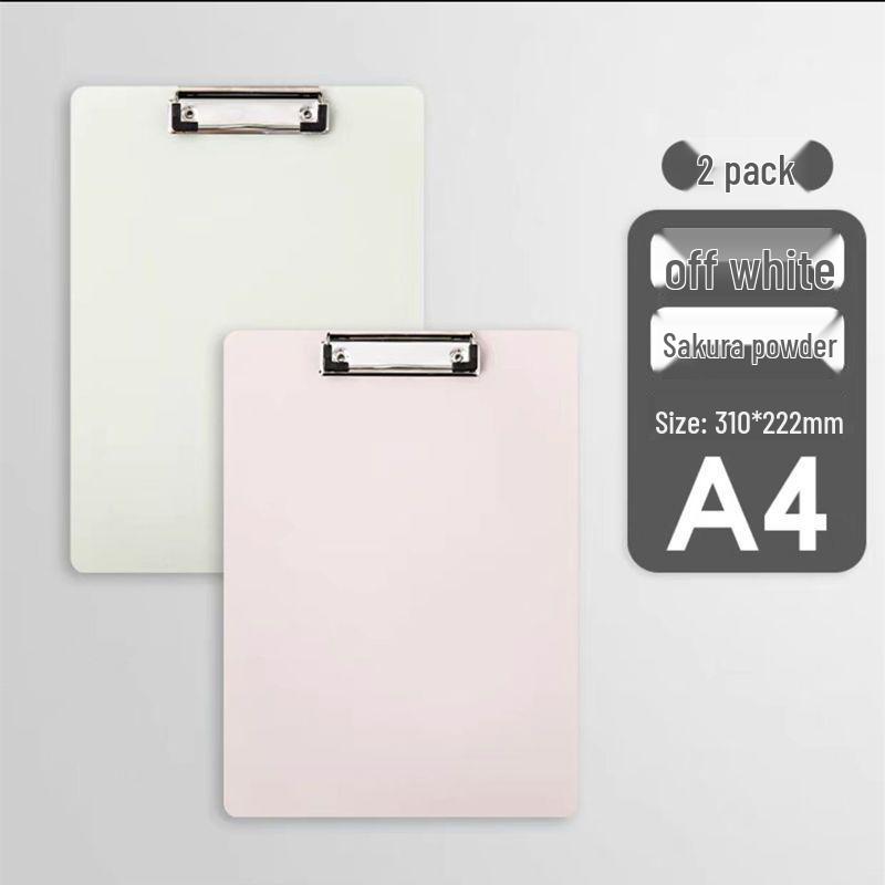 A4 Hardboard Writing Pad Clipboard with Paper Clip - Office Supplies