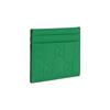 Gucci Allover Double G Logo Leather Card Holder Men's Green