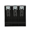 Cash Drawer Register Insert Tray Replacement Cashier Three Box with Metal Clip(black)