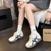 Platform-soled German training shoes women's spring new color matching retro lace-up inner height-increasing casual sports shoes Forrest Gump shoes
