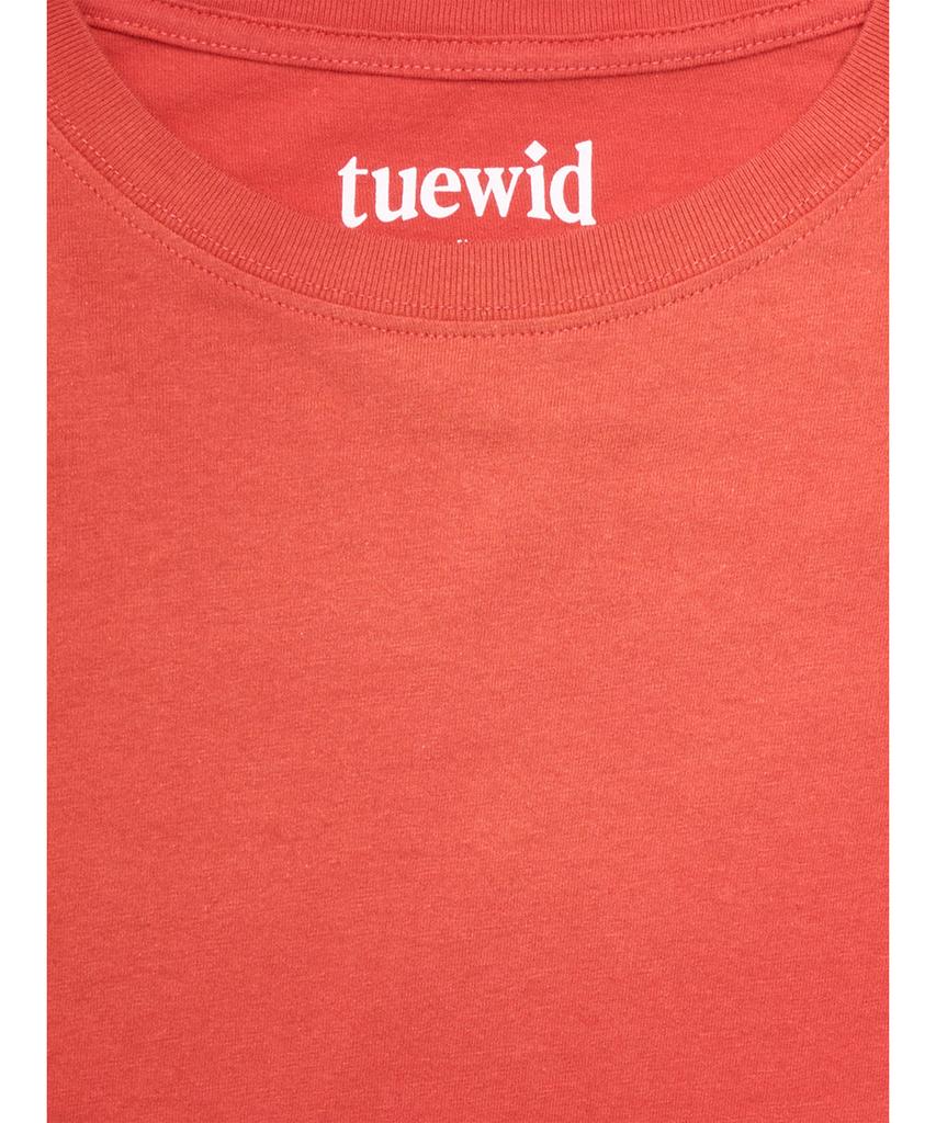 TUEWID Tuewid Midnight Longsleeve T-Shirts In Burnt Red