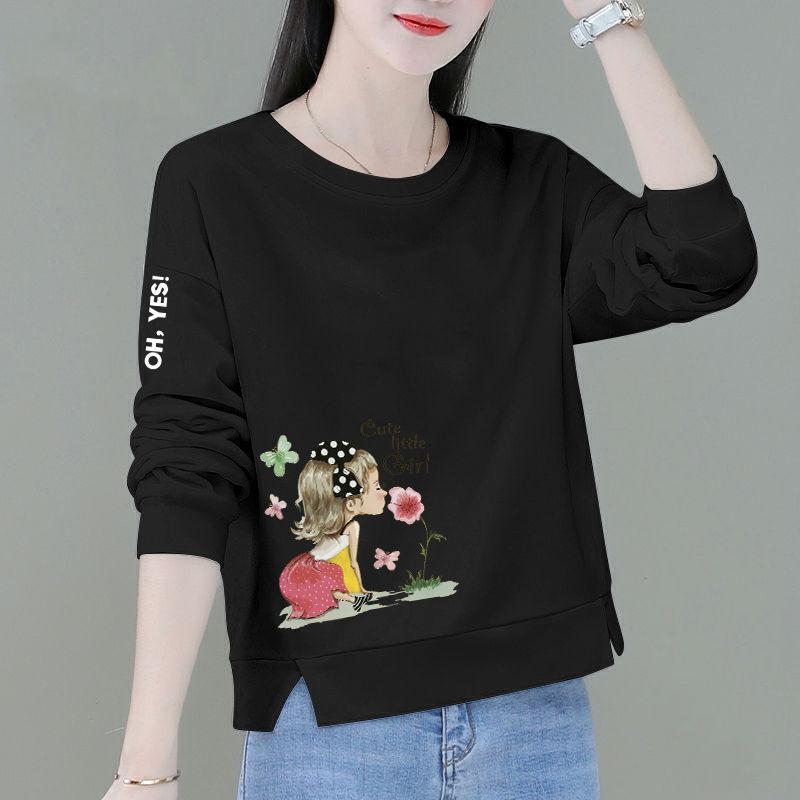 YYFS Damemote Uformelt vår høst med lange armer bluser og skjorter med o-hals