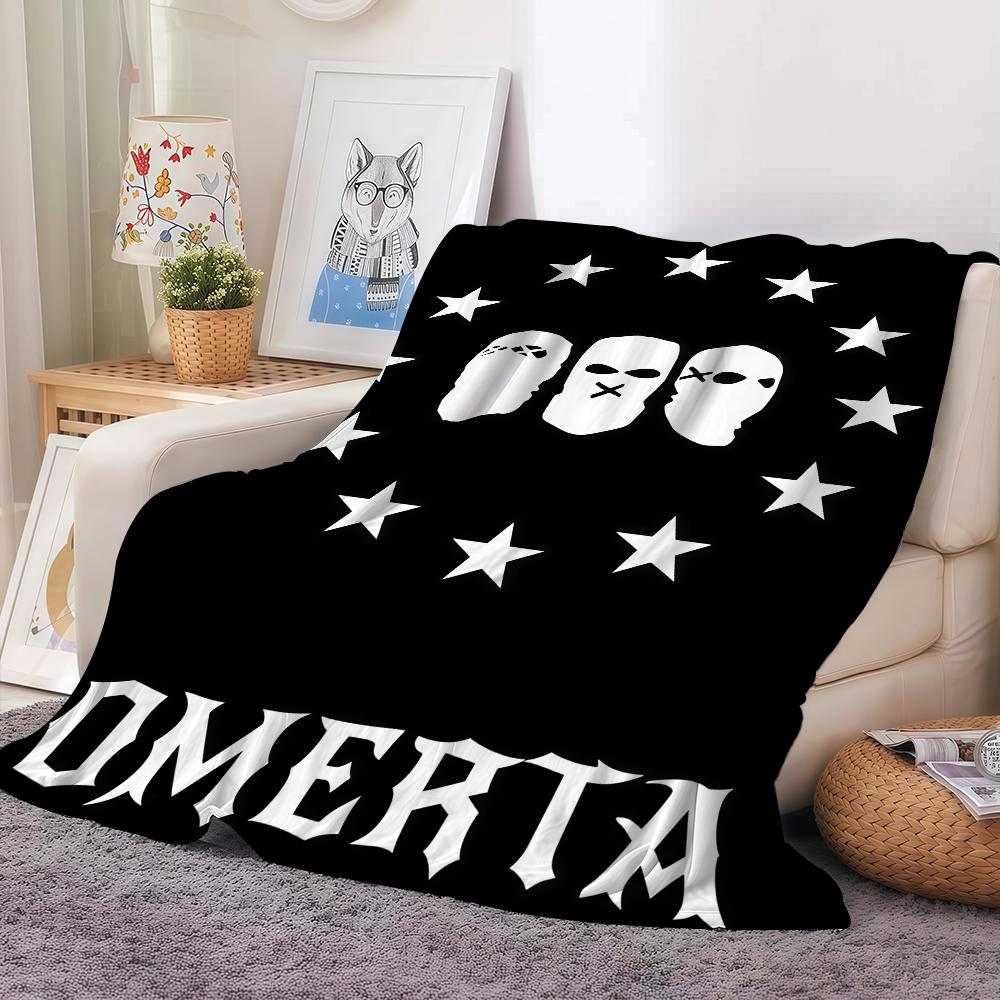 Modischer Aufdruck O Omertas M Maes Decke Für Sofa Büro Bett Flugzeug Reisen Schlafen Lesen Entspannen Camping Weich Und Warm